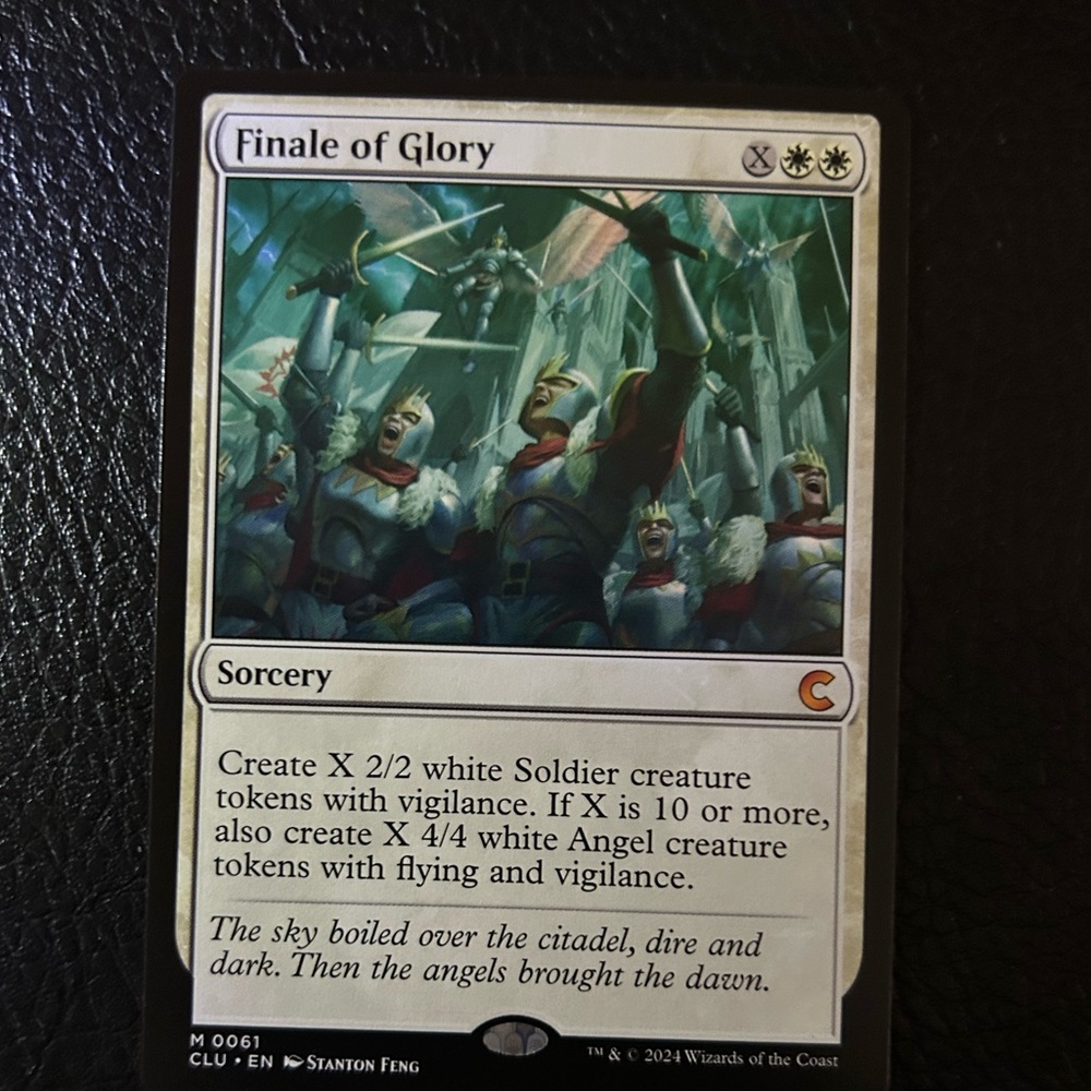 Finale of Glory Mythic Rare Sorcery Card from Clue Edition.